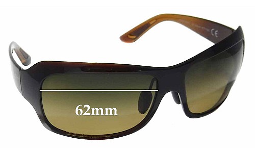 Sunglass Fix Lentilles de Remplacement pour Maui Jim MJ418 Seven Pools - 62mm Wide 