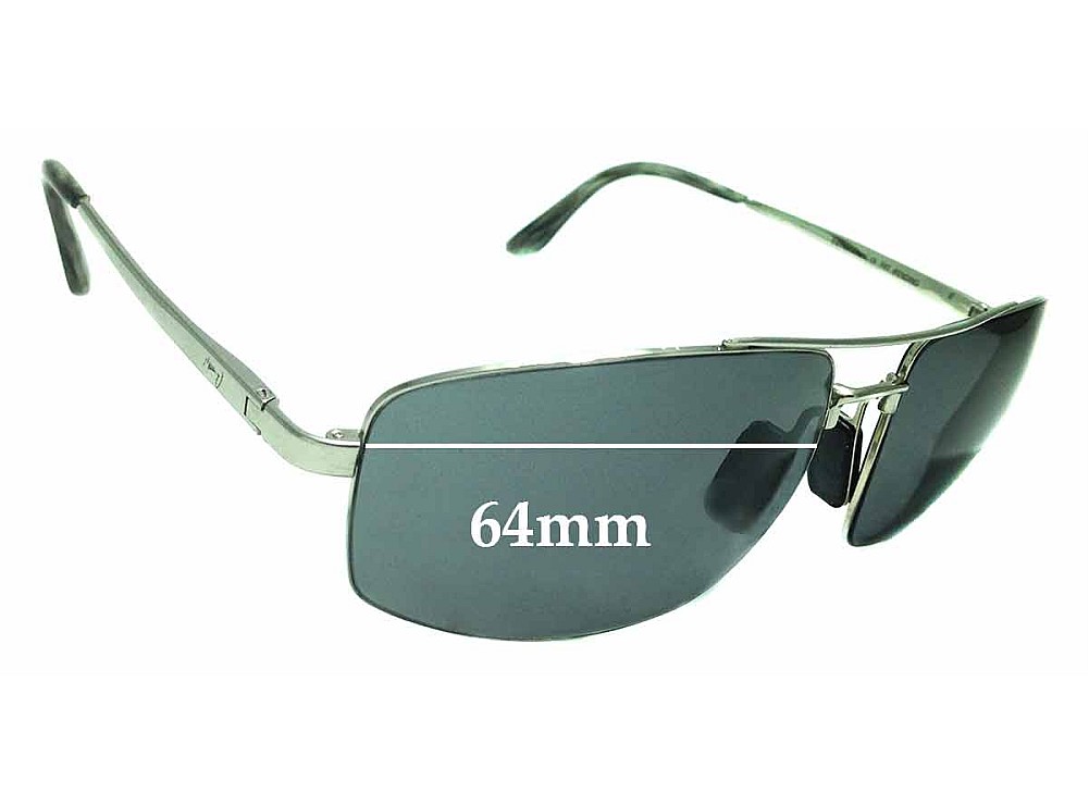 Sunglass Fix Ersatzgläser für Maui Jim MJ217 Sandal Wood - 64mm Wide Sunglass Fix Ersatzgläser für Maui Jim MJ217 Sandal Wood - 64mm Wide