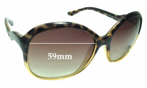 Sunglass Fix Lentilles de Remplacement pour Miu Miu SMU06L - 59mm Wide 