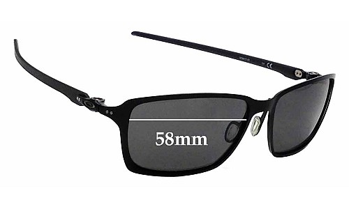 Sunglass Fix Replacement Lenses for Oakley Tincan Carbon OO6017 - 58mm Wide 