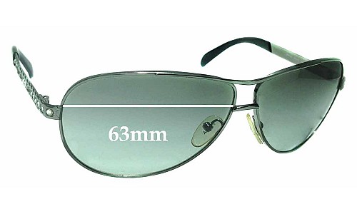 Sunglass Fix Ersatzgläser für Prada SPR56I - 63mm Wide 