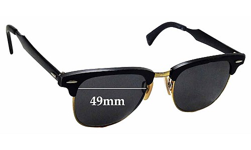 Sunglass Fix Replacement Lenses for Ray-Ban RB3507 Clubmaster Aluminum - 49mm Wide 
