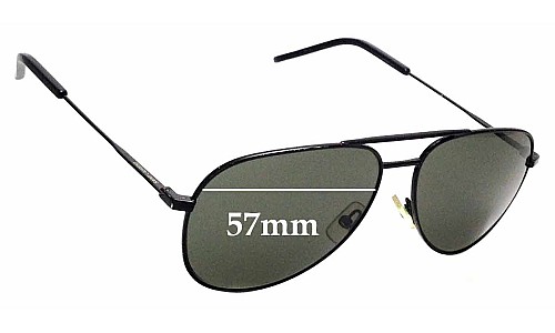 Sunglass Fix Replacement Lenses for Saint Laurent  Classic II - 57mm Wide 