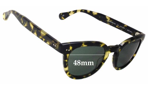 Sunglass Fix Replacement Lenses for Saturdays Adrian - 48mm Wide Sunglass Fix Replacement Lenses for Saturdays Adrian - 48mm Wide