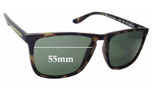 Sunglass Fix Lentilles de Remplacement pour Superdry Shockwave - 55mm Wide 