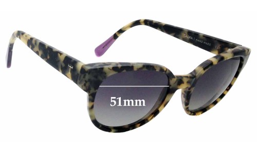 Sunglass Fix Replacement Lenses for Triwa Thelma - 51mm Wide 