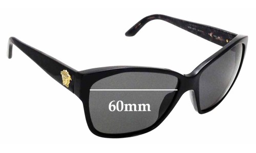 Sunglass Fix Replacement Lenses for Versace MOD 4277 - 60mm Wide 