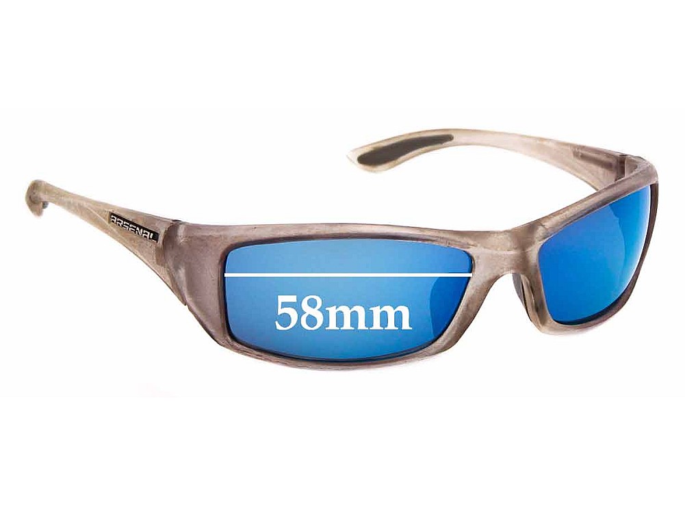 Sunglass Fix Lentilles de Remplacement pour Arsenal Optix Voltage Pure - 58mm Wide