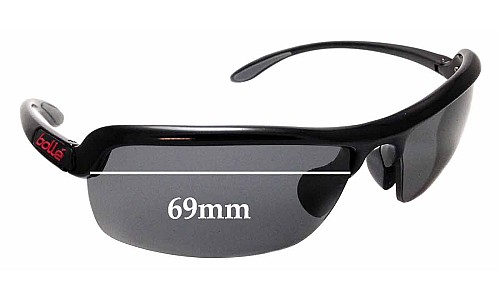 Sunglass Fix Replacement Lenses for Bolle Dash - 69mm Wide 