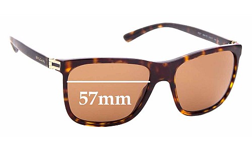 Sunglass Fix Lentes de Repuesto para Bvlgari 7027 - 57mm Wide 