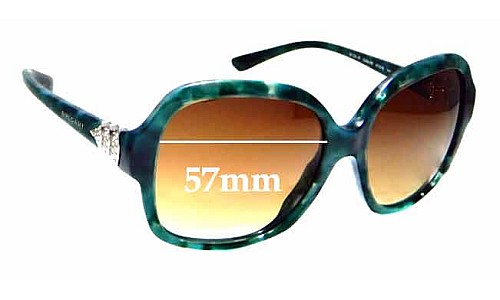 Sunglass Fix Replacement Lenses for Bvlgari 8124-B - 57mm Wide 