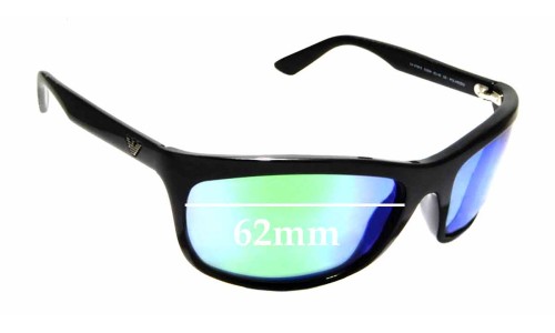 Sunglass Fix Lentilles de Remplacement pour Emporio Armani EA9798/S - 62mm Wide 