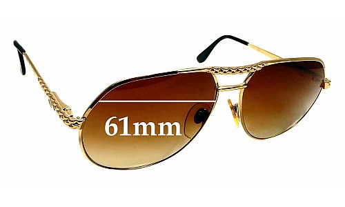 Sunglass Fix Lentilles de Remplacement pour Ettore Bugatti EB502/S - 61mm Wide 