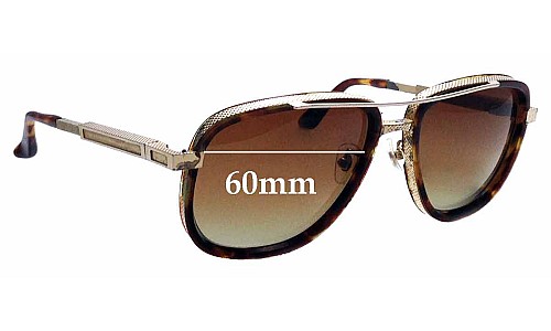 Sunglass Fix Lentilles de Remplacement pour Frency & Mercury The Hero - 60mm Wide 