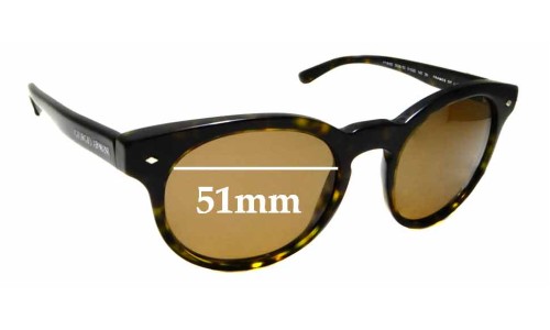 Sunglass Fix Replacement Lenses for Giorgio Armani AR 8055 - 51mm Wide 