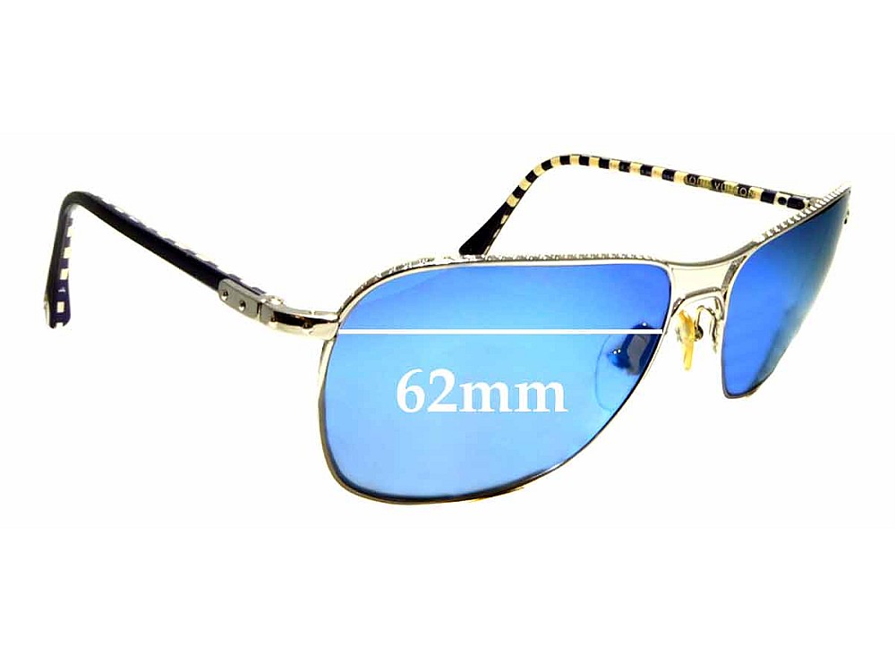 Sunglass Fix Replacement Lenses for Louis Vuitton Z0066U - 62mm Wide Sunglass Fix Replacement Lenses for Louis Vuitton Z0066U - 62mm Wide
