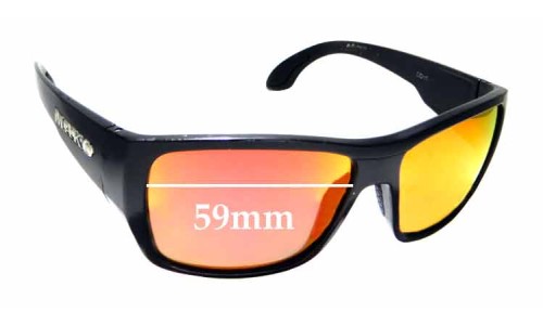 Sunglass Fix Lentes de Repuesto para Mako Covert 9596 - 59mm Wide 
