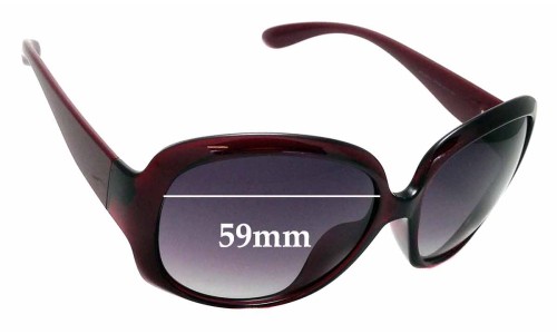 Sunglass Fix Lentilles de Remplacement pour Marc by Marc Jacobs MMJ 206/F/S - 59mm Wide Sunglass Fix Lentilles de Remplacement pour Marc by Marc Jacobs MMJ 206/F/S - 59mm Wide