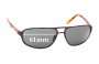 Sunglass Fix Ersatzgläser für Maui Jim MJ232 Lahainaluna - 61mm Wide 