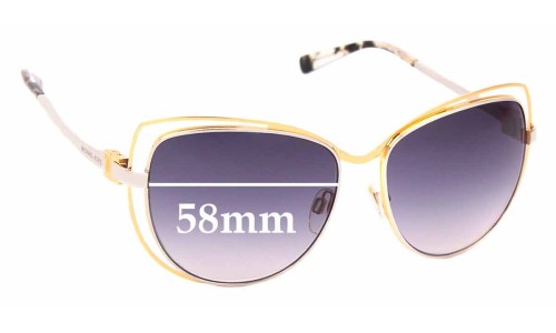 Sunglass Fix Lentilles de Remplacement pour Michael Kors MK1013 Audrina - 58mm Wide 