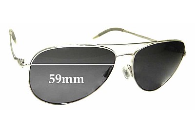 Oliver Peoples OV1191-S Kannon Replacement Lenses 59mm wide 