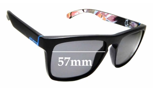 Sunglass Fix Replacement Lenses for Quiksilver The Ferris QS1127 - 57mm Wide 