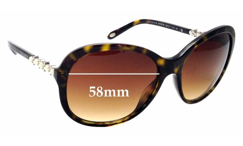 Sunglass Fix Lentilles de Remplacement pour Tiffany & Co TF 4104-HB - 58mm Wide 