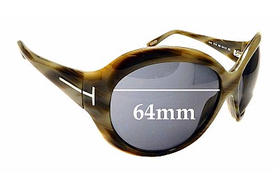 Tom Ford Anna TF64 Lentilles de Remplacement 64mm wide 