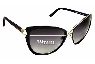 Tom Ford Celia TF322 Lentilles de Remplacement 59mm wide 