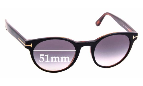 Sunglass Fix Lentilles de Remplacement pour Tom Ford TF522 Palmer - 51mm Wide 