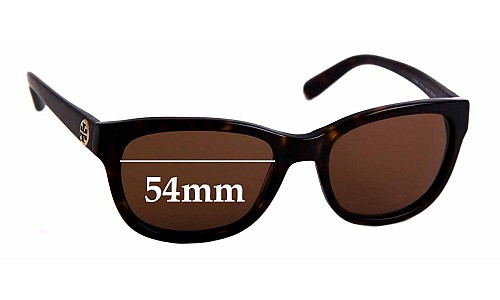 Sunglass Fix Replacement Lenses for Tory Burch TY7044 - 54mm Wide 