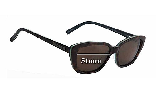 Sunglass Fix Lentes de Repuesto para Bill Bass Betty - 51mm Wide 