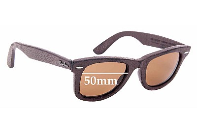 Ray-Ban RB2140-Q-M Wayfarer Genuine Leather Replacement Lenses 50mm wide 