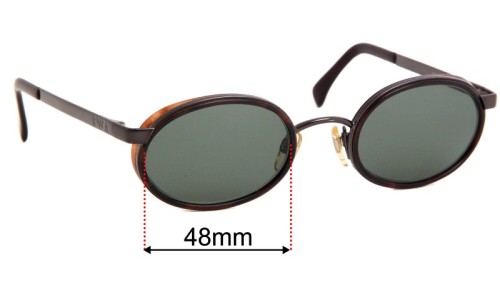 Sunglass Fix Replacement Lenses for Emporio Armani 085-S - 48mm Wide 