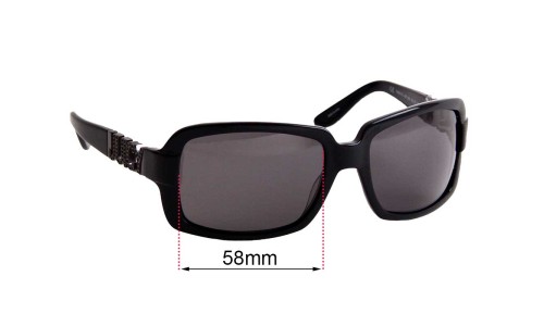 Sunglass Fix Lentilles de Remplacement pour Juicy Couture Fancy/S - 58mm Wide 