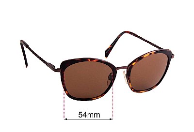 Specsavers Step Back In Time Sun Rx Replacement Lenses 54mm wide 