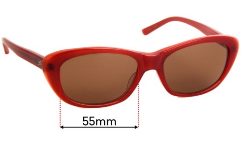 Sunglass Fix Replacement Lenses for Serengeti Bagheria - 55mm Wide 