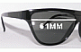 Sunglass Fix Replacement Lenses for Balin 704 - 61mm Wide 