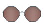 Sunglass Fix Replacement Lenses for Prada SPR17W - 49mm Wide 