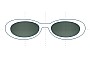 Sunglass Fix Replacement Lenses for Ray-Ban RB4003 - 61mm Wide 