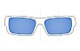 Sunglass Fix Replacement Lenses for Prada SPS51P - 58mm Wide 