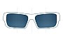 Sunglass Fix Replacement Lenses for Prada SPS51P - 58mm Wide 