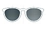 Sunglass Fix Replacement Lenses for Prada SPR61T - 54mm Wide 