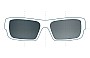 Sunglass Fix Replacement Lenses for Prada SPS51P - 58mm Wide 