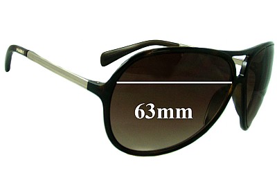 Prada SPR06N & PR06NS Lentilles de Remplacement 63mm wide 