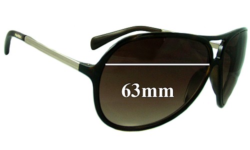 Sunglass Fix Ersatzgläser für Prada SPR06N & PR06NS - 63mm Wide 