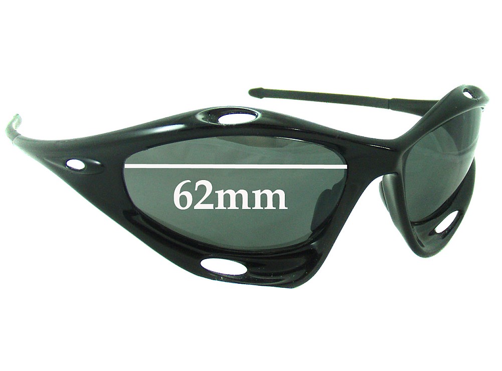 Sunglass Fix Lentes de Repuesto para Oakley Water Jacket - Non Vented Lenses - 62mm Wide Sunglass Fix Lentes de Repuesto para Oakley Water Jacket - Non Vented Lenses - 62mm Wide
