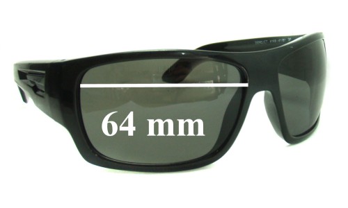 Sunglass Fix Replacement Lenses for Arnette Derelict AN4149 - 64mm Wide 