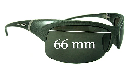 Sunglass Fix Lentes de Repuesto para Arnette AN4089 - 66mm Wide 