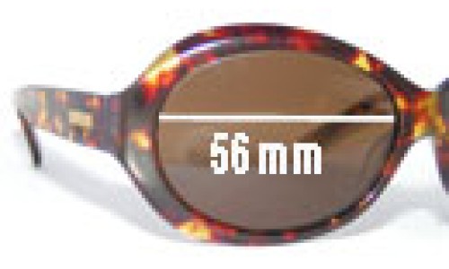Sunglass Fix Replacement Lenses for Bill Bass Dean - 56mm Wide 